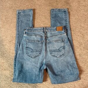 American Eagle Outfitters Light Blue Straight Leg Jeans